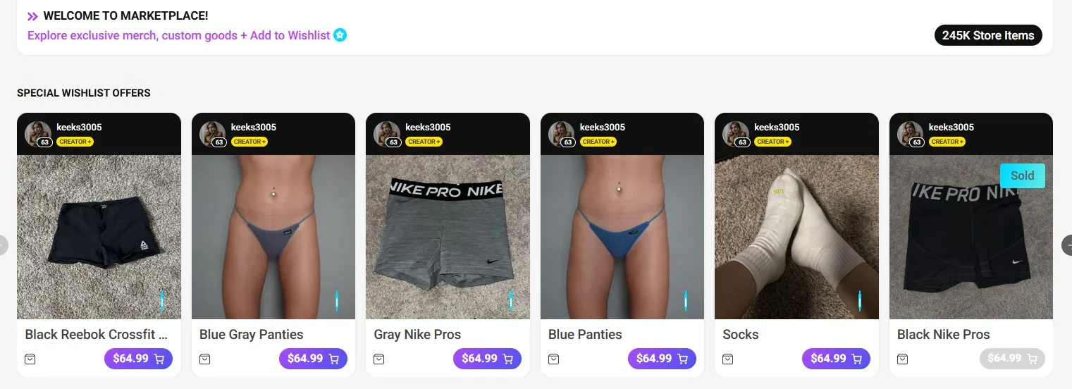 Many Vids Marketplace for buying and selling exclusive creator content